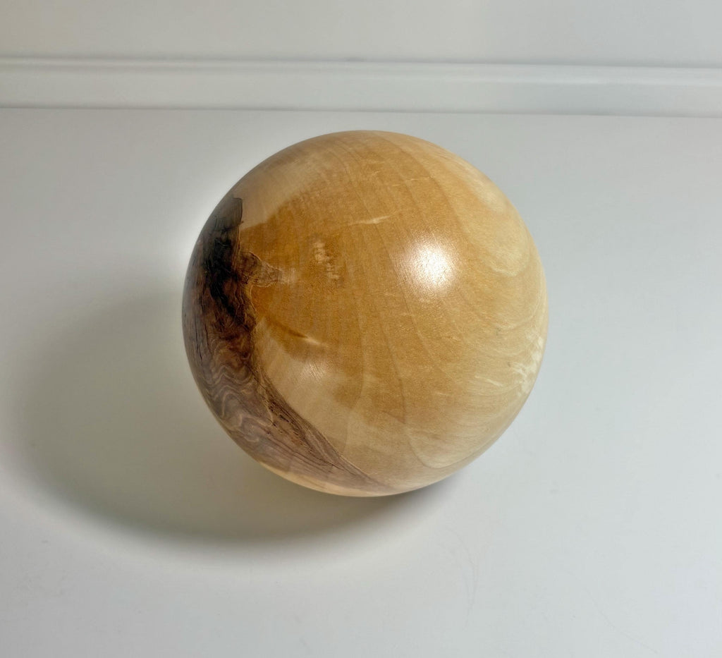 Kenai Birch Wood Sphere, 4 Inch, photo 2 of 4