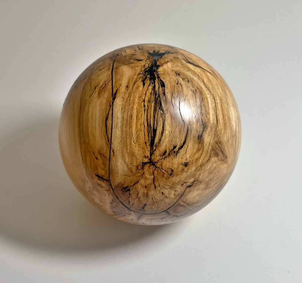 Kenai Birch Wood Sphere, 3.75 Inch, photo 1 of 4