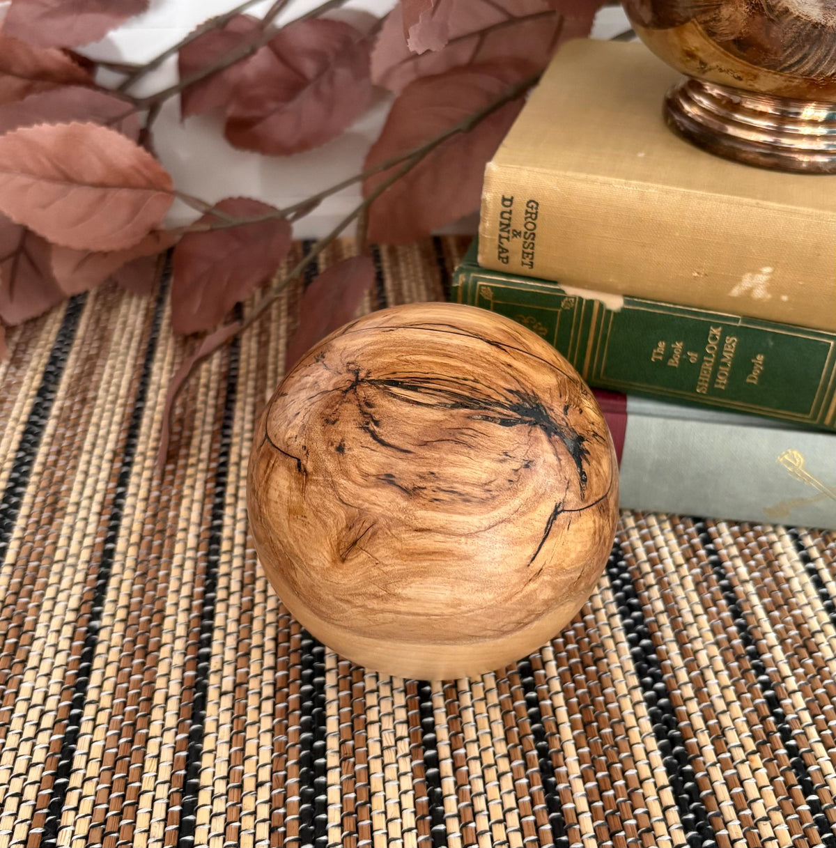 Kenai Birch Wood Sphere, 3.75 Inch, photo 2 of 4