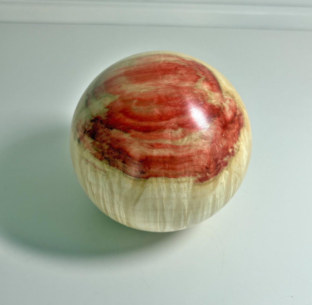 Flame Box Elder Maple Wood Sphere, 4 Inch, photo 1 of 4