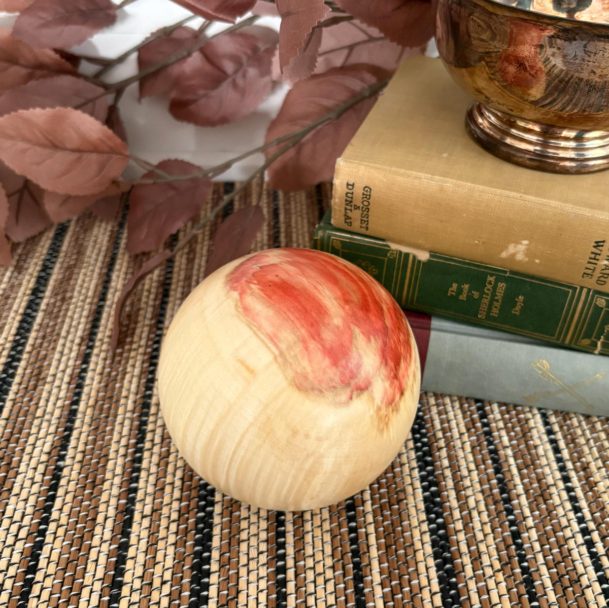 Flame Box Elder Maple Wood Sphere, 4 Inch, photo 4 of 4