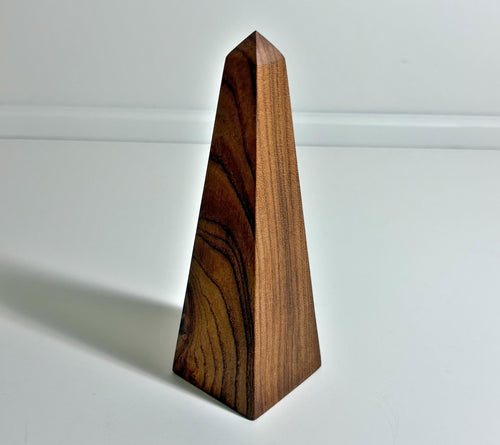 Apricot Wood Obelisk, 5.75 Inch, photo 1 of 3