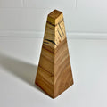 Natural Edge Elm Wood Obelisk, 6.25 Inch, photo 1 of 3